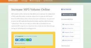 زيادة مستوى صوت ملفات MP3 أون لاين