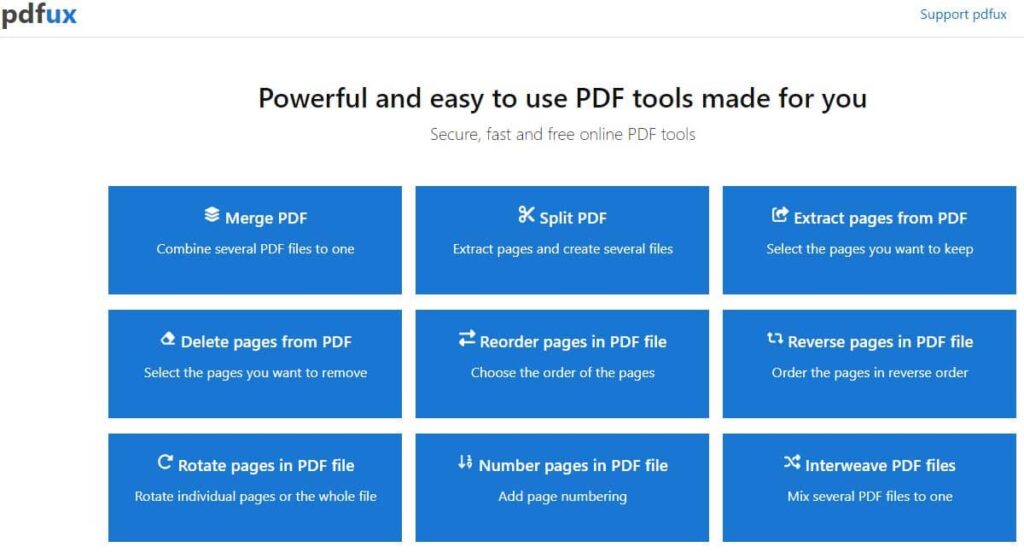 تعديل ملفات PDF أون لاين التقسيم والحذف والدمج والتدوير وغيرها