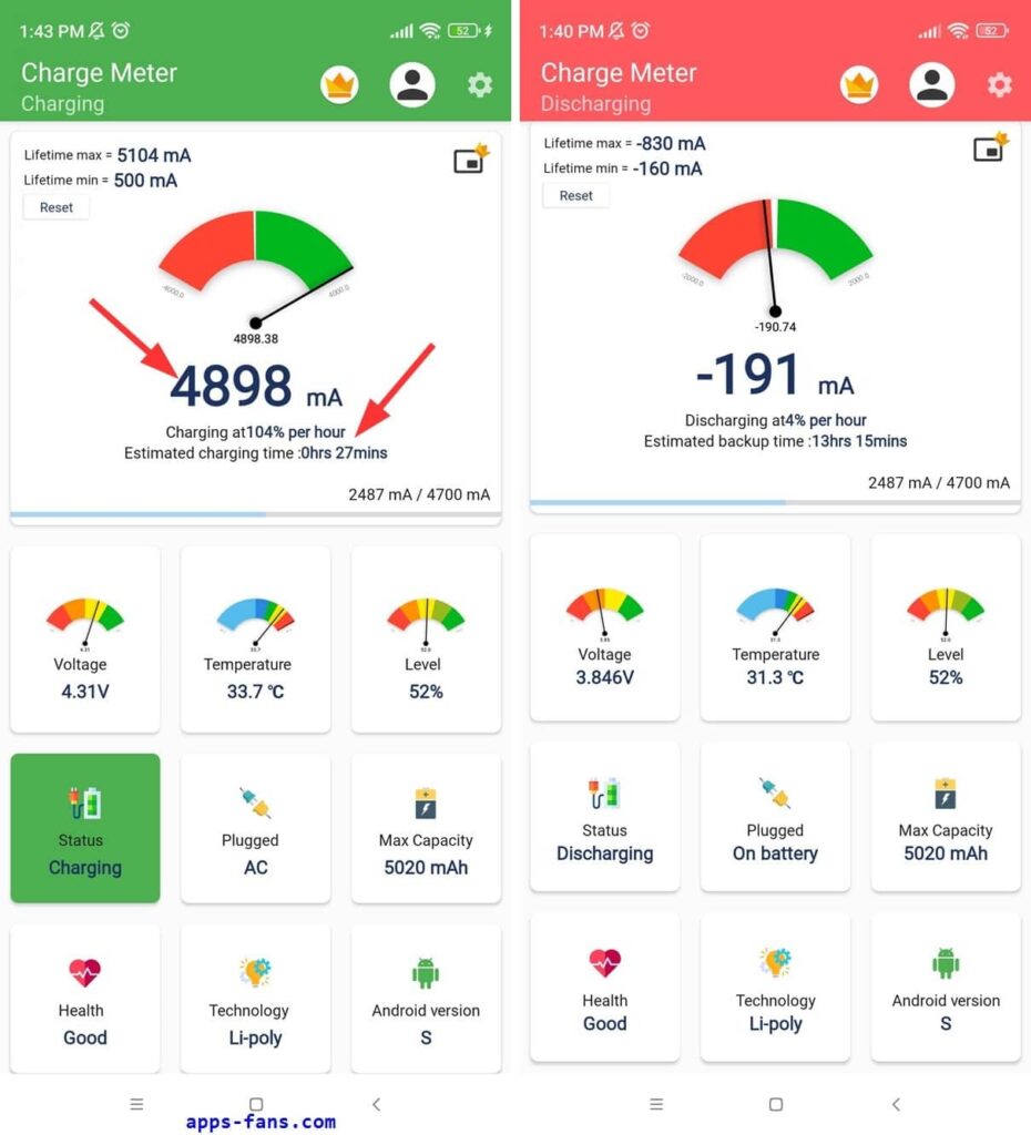 قياس سرعة شحن بطارية أندرويد لاختيار أسرع شاحن