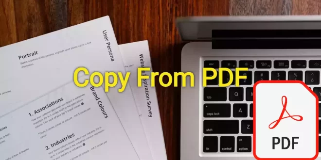 جعل PDF قابل للنسخ دون تحويله إلى Word